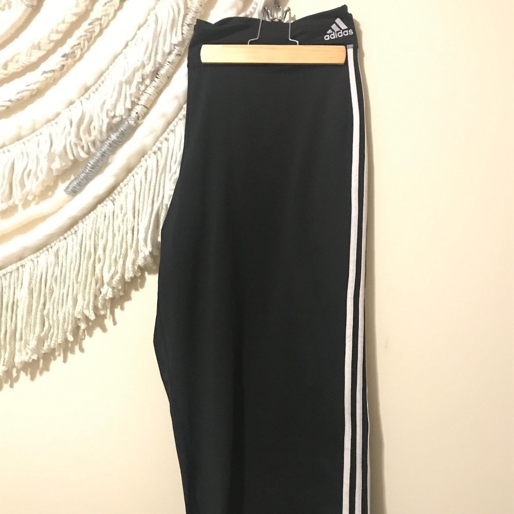Adidas Wide Leg Cropped Track Pants